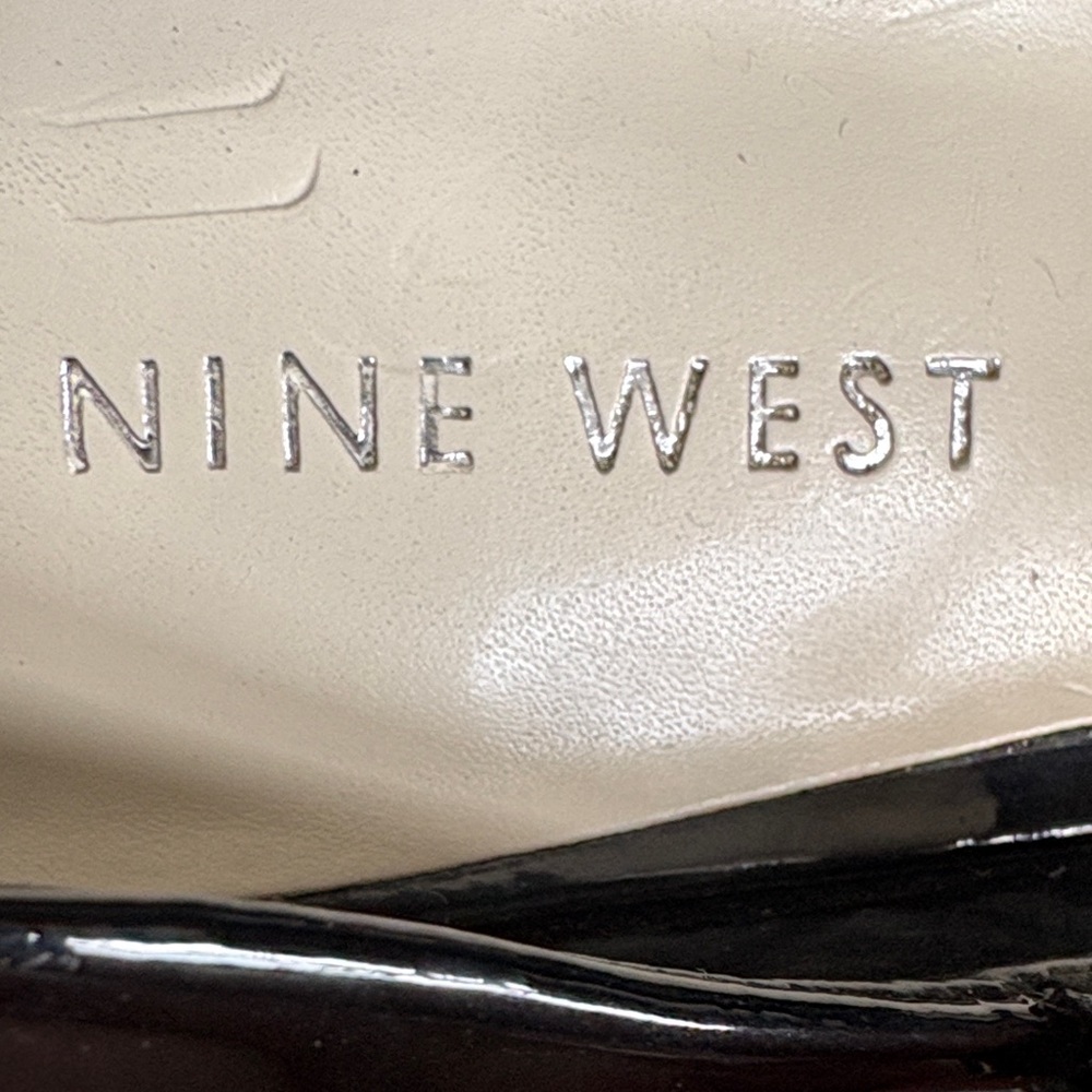 Nine West Black Patent T-Strap Heels | Size 6.5 | Good Condition - Picture 2 of 15
